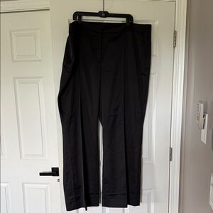 J. Crew Classic Black Satin Trousers